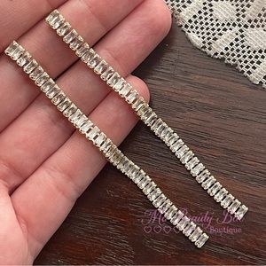 Gold Crystal Drop Earrings